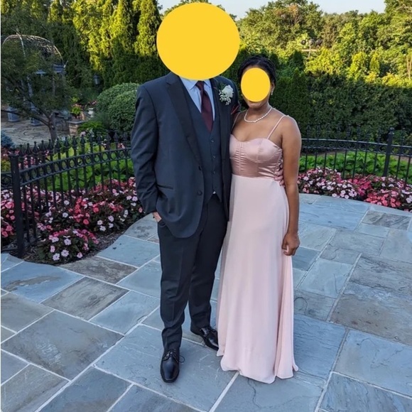 Best Part Of Me Blush Satin Bustier Maxi Dress - Picture 6 of 12